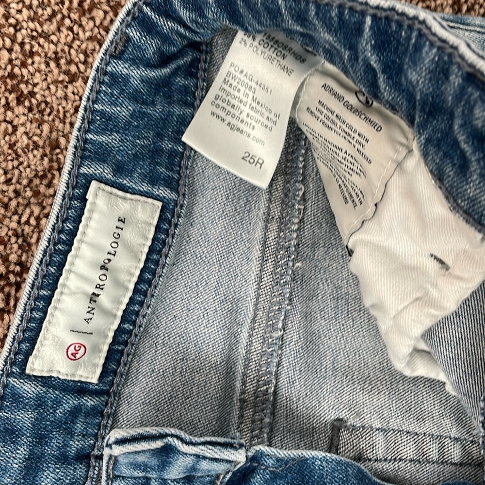 25R AG Jean. Anthropology label